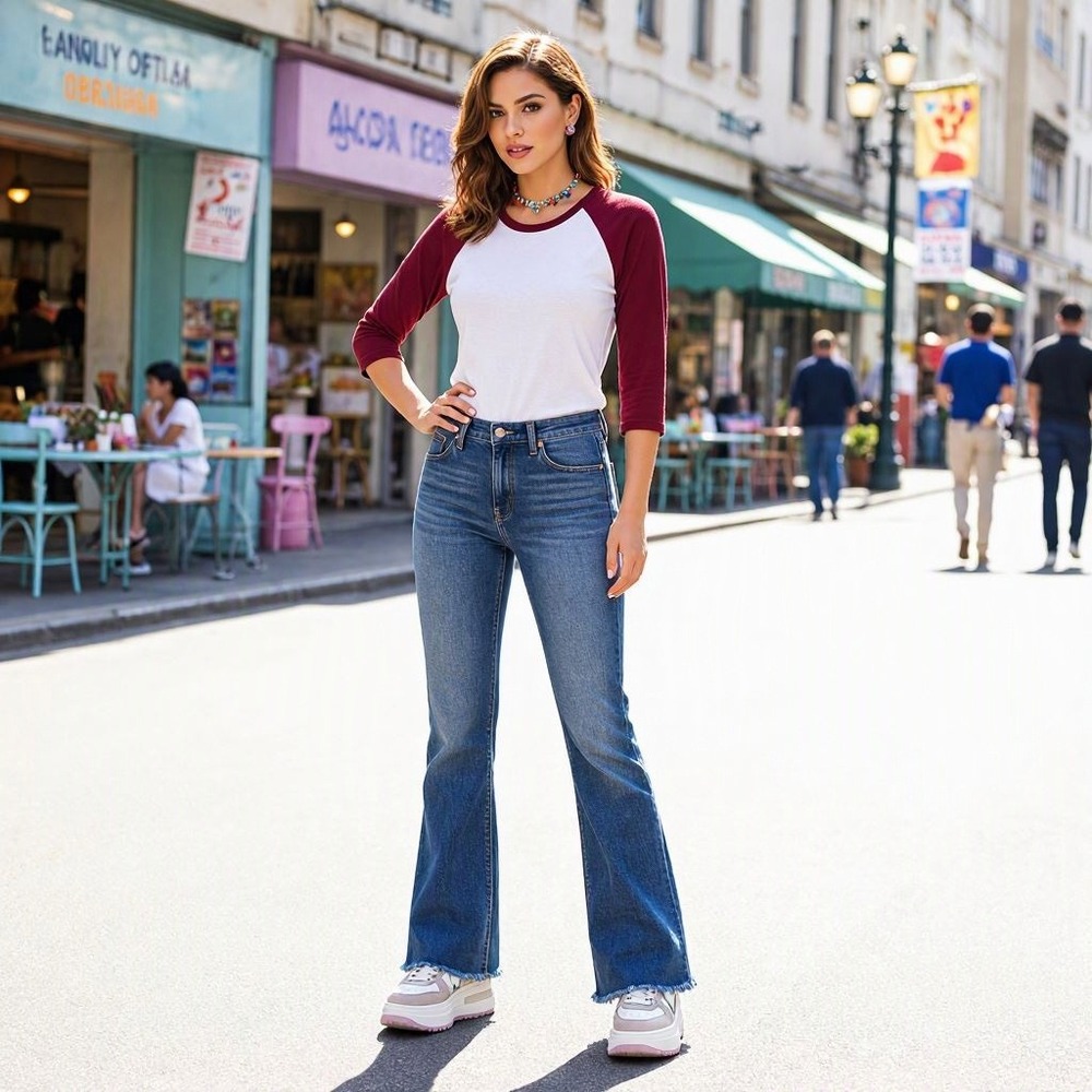 Y2K Tee Retro Grunge Minimalist Sporty Casual Baseball Raglan Laura Ashley S